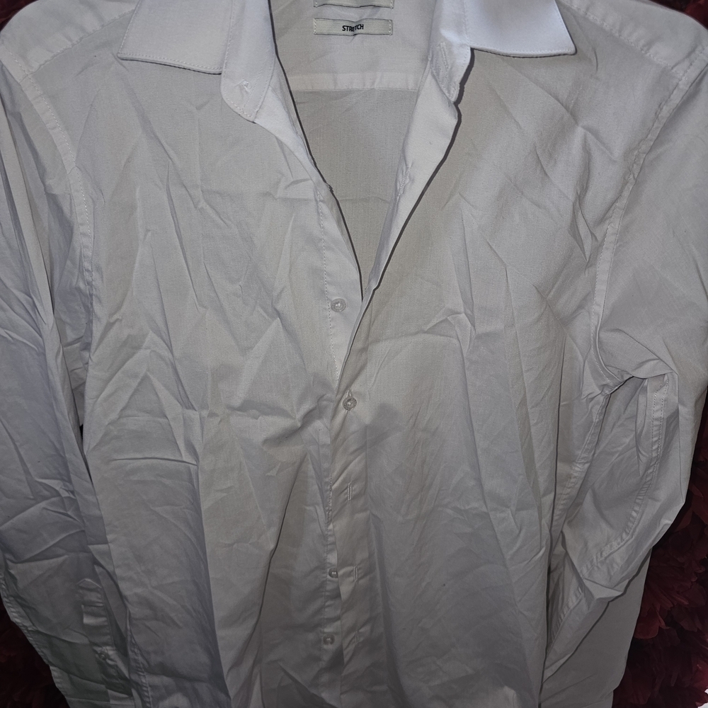 Lucky Brand White Dress Shirt Size Small